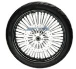 21 3.5 Black 46 Fat Daddy King Spoke Wheel Package BW Dual Disc Harley Touring
