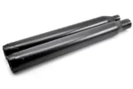 3.5" Black Snub Slip-On Mufflers Exhaust Pipes 2017-2020 Harley Touring Bagger