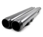 3.5" Black Snub Slip-On Mufflers Exhaust Pipes 2017-2020 Harley Touring Bagger