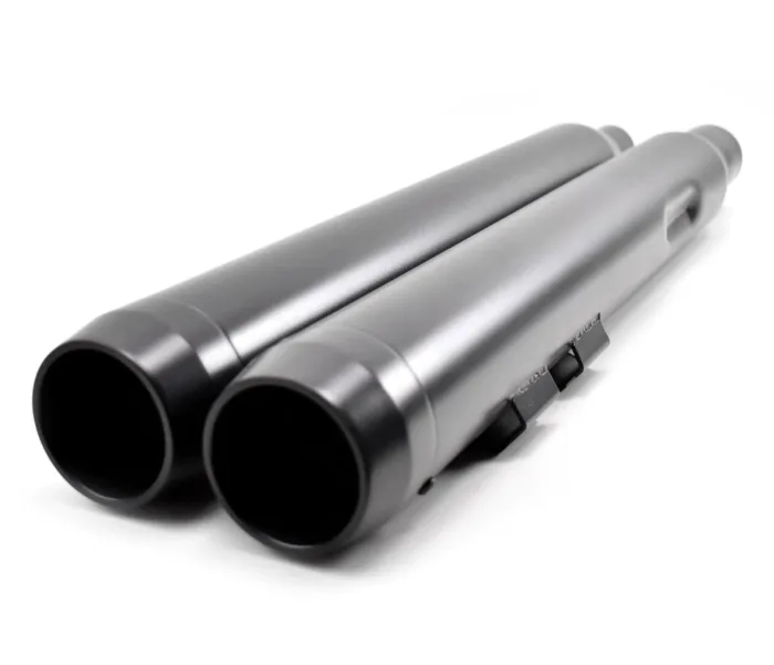 3.5" Black Snub Slip-On Mufflers Exhaust Pipes 2017-2020 Harley Touring Bagger