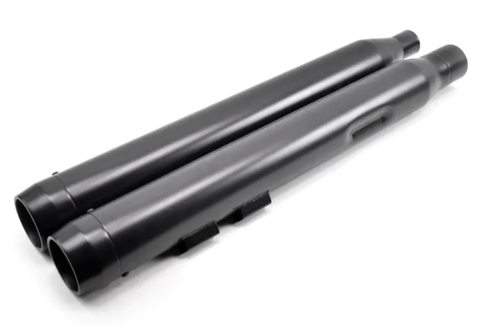 3.5" Black Snub Slip-On Mufflers Exhaust Pipes 2017-2020 Harley Touring Bagger