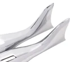 36" Chrome Fishtail Exhaust Slip On Mufflers Pipes 17-22 Harley Touring Bagger