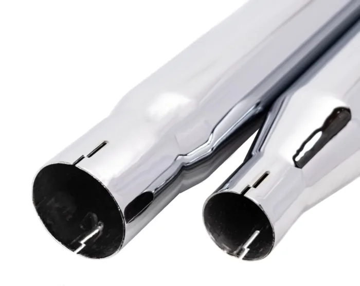 36" Chrome Fishtail Exhaust Slip On Mufflers Pipes 17-22 Harley Touring Bagger