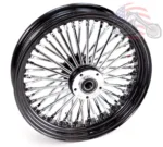 48 King Fat Spoke 16 X 3.5 Front Wheel Black Rim Hub Harley Softail Wide Glide