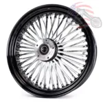 48 King Fat Spoke 16 X 3.5 Front Wheel Black Rim Hub Harley Softail Wide Glide