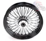 48 King Fat Spoke 16 X 3.5 Front Wheel Black Rim Hub Harley Softail Wide Glide
