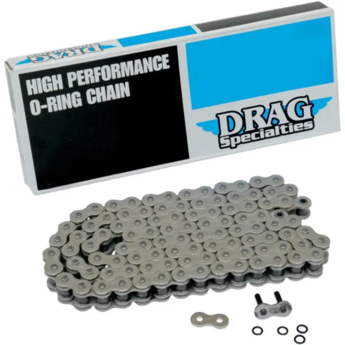 530 Series O Ring 110 Link Chain Natural Finish Harley Ironhead Sportster XL XLH