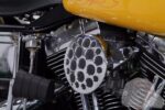 Air Filter Cleaner Holey Drilled Chrome Cover Harley Dyna Breather Backing Plate