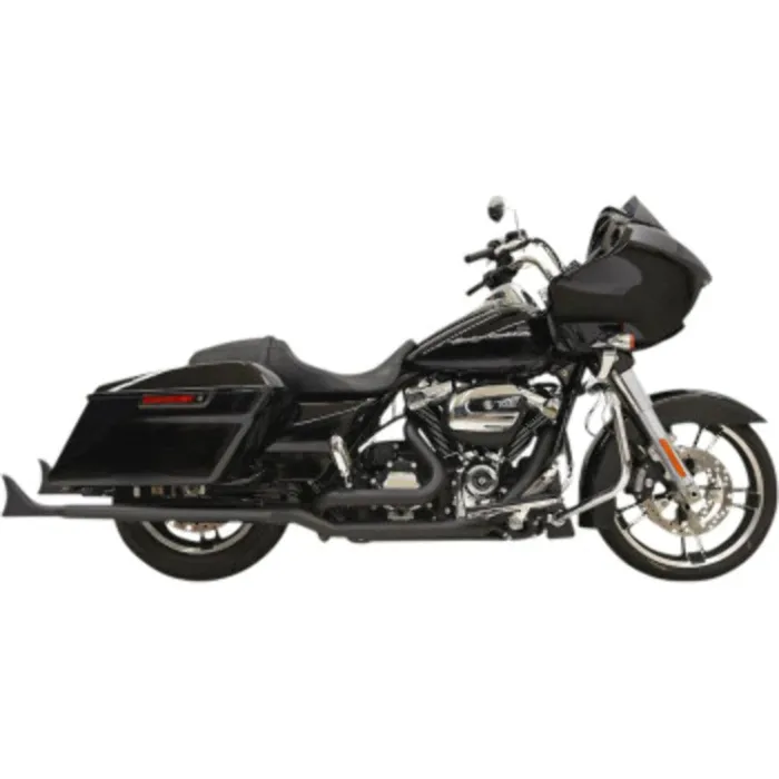 Bassani 2 1/4" Black 36" Fishtail Slip On Mufflers Pipes Harley Touring 95-16
