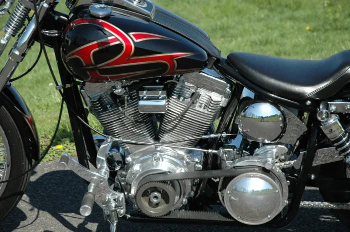 BDL 2" Shorty Open Belt Drive Primary Kit 1970-1978 Harley Shovelhead Big Twin