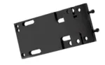 Black Adjustable 4 Four Speed Transmission Trans Plate Mount Harley Big Twin FL