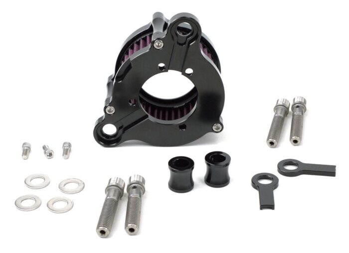 Black Billet Air Cleaner Kit Intake Filter Harley Sportster XL Stage 1 High Flow