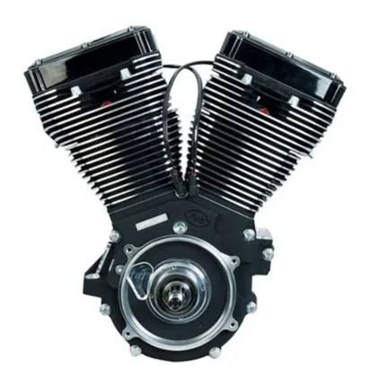 Black Edition S&S 111" V111 Evolution Evo Long Block Motor Engine Harley Chopper
