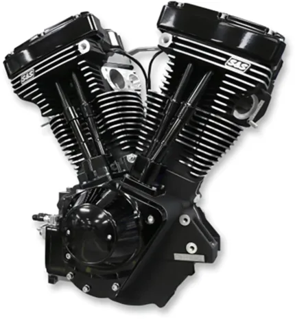 Black Edition S&S 111" V111 Evolution Evo Long Block Motor Engine Harley Chopper