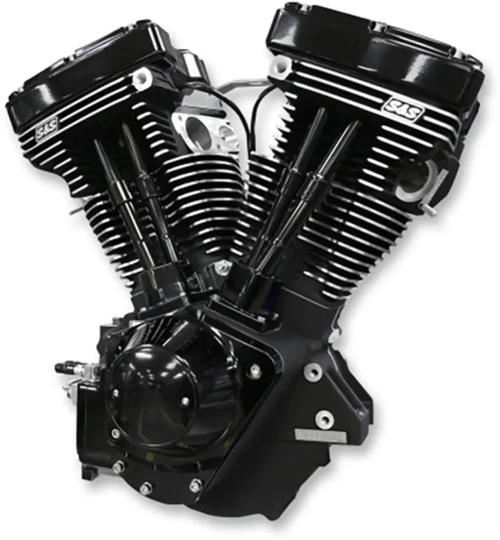 Black Edition S&S 111" V111 Evolution Evo Long Block Motor Engine Harley Chopper