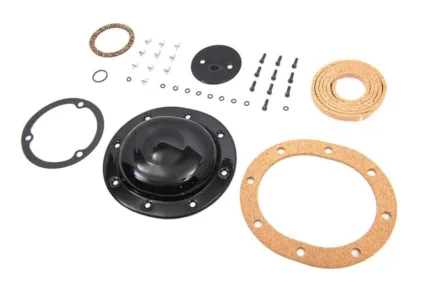 Black Outer Derby Primary Inspection Cover Kit 36-64 Harley Knucklehead Panhead