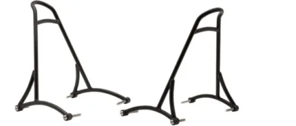 Burly Black Short Sissy Bar Backrest Harley Sportster XL 2004-2020 883 1200