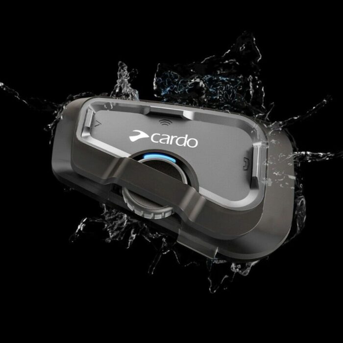 Cardo Duo 4-way Freecom Bluetooth Headset Waterproof Intercom Helmet Mount