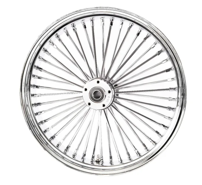 Chrome 21 3.5 46 Fat Daddy King Spoke Front Wheel Rim Harley Touring Dual Disc