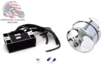 Chrome Generator Alternator 12 Volt 17 Amp Conversion Kit Harley Ironhead Servi