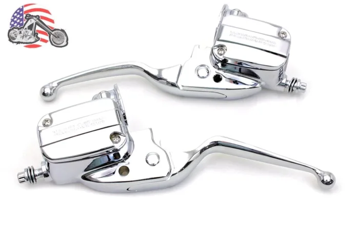 Chrome Handlebar Control Kit Hydraulic Master Cylinder 2017-2020 Harley Touring