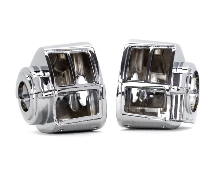 Chrome Handlebar Controls Switch Housings Chrome Harley Shovelhead Evo Xl 82-95