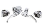 Chrome Handlebar Controls + Switch Housings Chrome Harley Touring Bagger 08-13