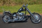 Chrome Round 26" Tall Sissy Bar Harley Chopper Bobber Rigid 6" Rear Flat Fender