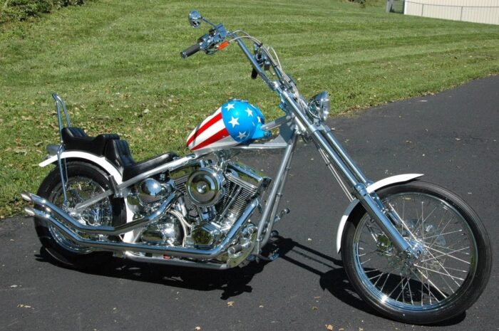 Chrome Round 26" Tall Sissy Bar Harley Chopper Bobber Rigid 6" Rear Flat Fender