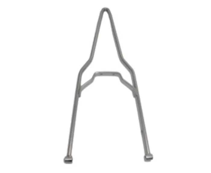 Chrome Round 26" Tall Sissy Bar Harley Chopper Bobber Rigid 6" Rear Flat Fender