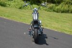 Chrome Round 33" Tall Sissy Bar Harley Chopper Bobber Rigid 6" Rear Flat Fender
