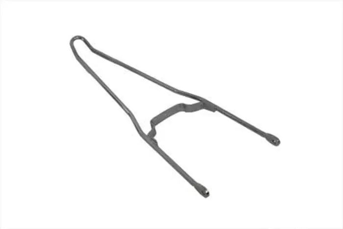 Chrome Round 33" Tall Sissy Bar Harley Chopper Bobber Rigid 6" Rear Flat Fender