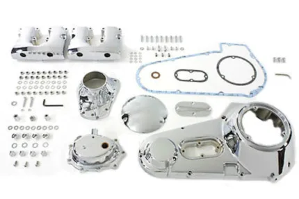 Chrome Shovelhead Dress Up Kit Rocker Primary Cam Cover Harley Shovel FL FLH
