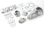 Chrome Shovelhead Dress Up Kit Rocker Primary Cam Cover Harley Shovel FL FLH