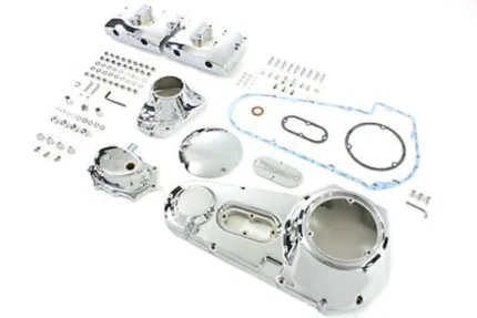 Chrome Shovelhead Dress Up Kit Rocker Primary Cam Cover Harley Shovel FL FLH