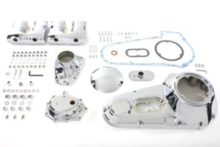 Chrome Shovelhead Dress Up Kit Rocker Primary Cam Cover Harley Shovel FXE 71-84