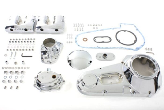 Chrome Shovelhead Dress Up Kit Rocker Primary Cam Cover Harley Shovel FXE 71-84