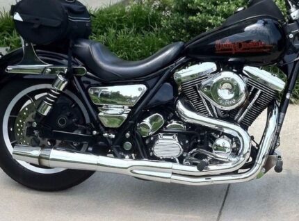 Chrome Thunderheader 2 into 1 2:1 Heat Shield Set 3 For Dyna FXR Exhaust Pipe