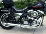 Chrome Thunderheader 2 into 1 Exhaust System Pipe 87-94 Harley FXR Mid Controls