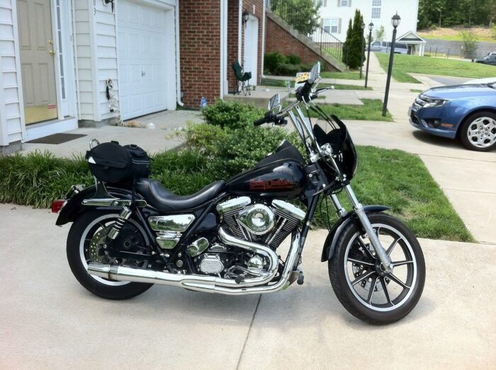 Chrome Thunderheader 2 into 1 Exhaust System Pipe 87-94 Harley FXR Mid Controls