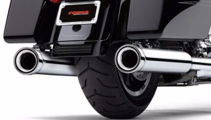 Cobra NH Neighbor Hater Chrome 4" 4.5" Slip On Mufflers Exhaust Harley Touring