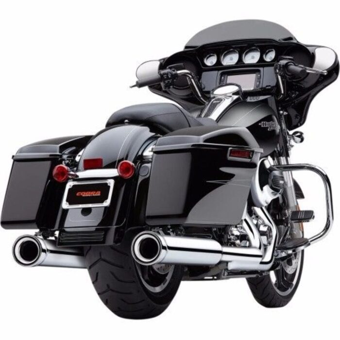 Cobra NH Neighbor Hater Chrome 4" 4.5" Slip On Mufflers Exhaust Harley Touring