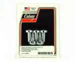 Colony 5 New Chrome Rear Disk Brake Rotor Bolts Set Harley Chopper Bobber Custom