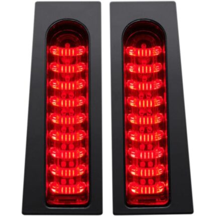 Custom Dynamics ProBEAM Fillerz Gloss Black LED Indicator Lights Harley Touring