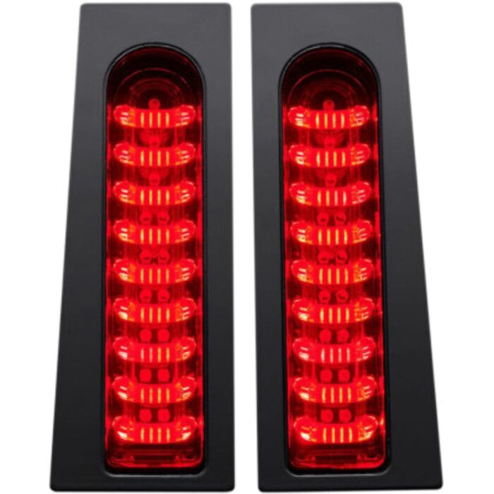 Custom Dynamics ProBEAM Fillerz Gloss Black LED Indicator Lights Harley Touring
