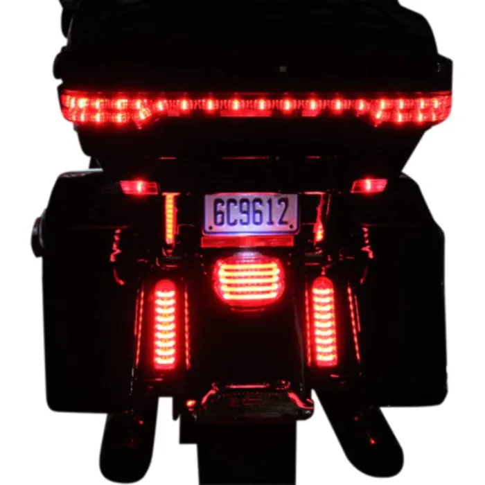 Custom Dynamics ProBEAM Red Fillerz LED Indicator Lights Harley Touring 14-20