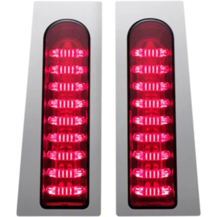 Custom Dynamics ProBEAM Red Fillerz LED Indicator Lights Harley Touring 14-20