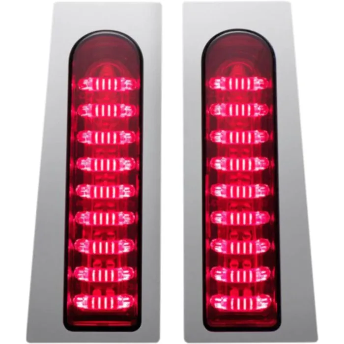 Custom Dynamics ProBEAM Red Fillerz LED Indicator Lights Harley Touring 14-20