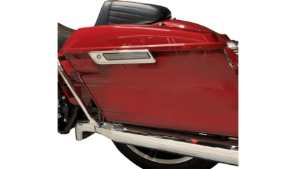 Custom Dynamics Saddlebag Latch LED Accent Lights Smoke Chrome Harley Touring 14+