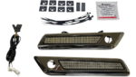 Custom Dynamics Saddlebag Latch LED Accent Lights Smoke Chrome Harley Touring 14+